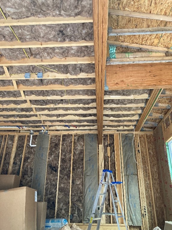 Charleston WV fiberglass insulation project