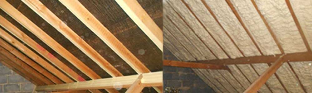 Reed's Sprayfoam Insulation Before & After Photos