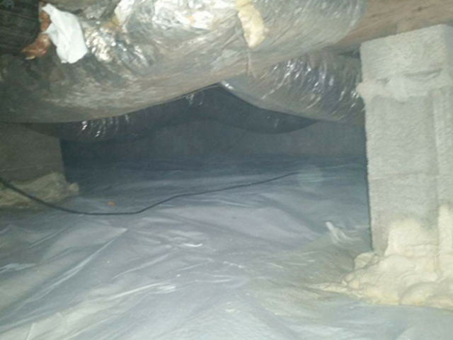 Crawlspace Encapsulation After Picture