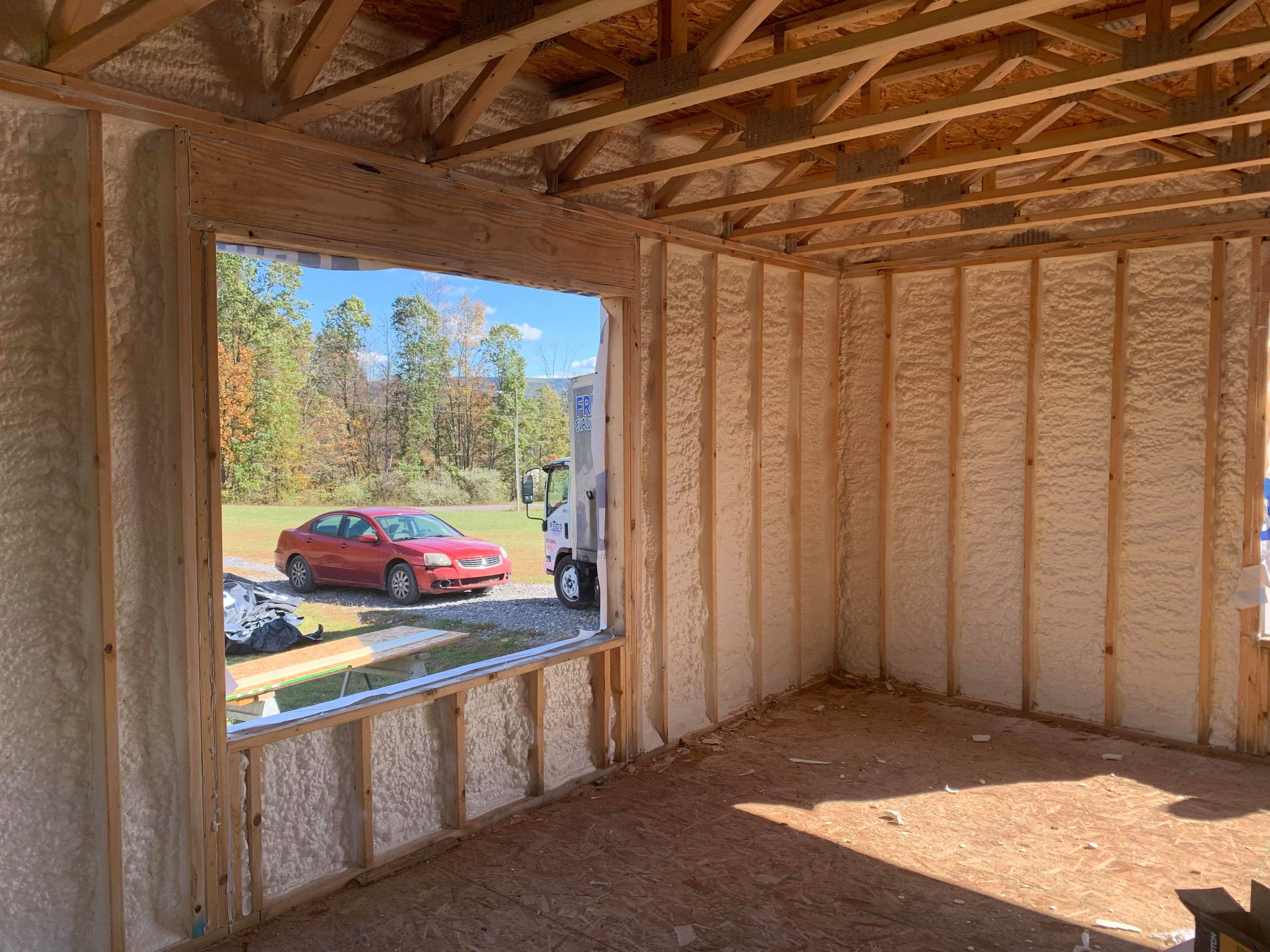 Insulation of Entire House Mid-Construction, Frankford,WV