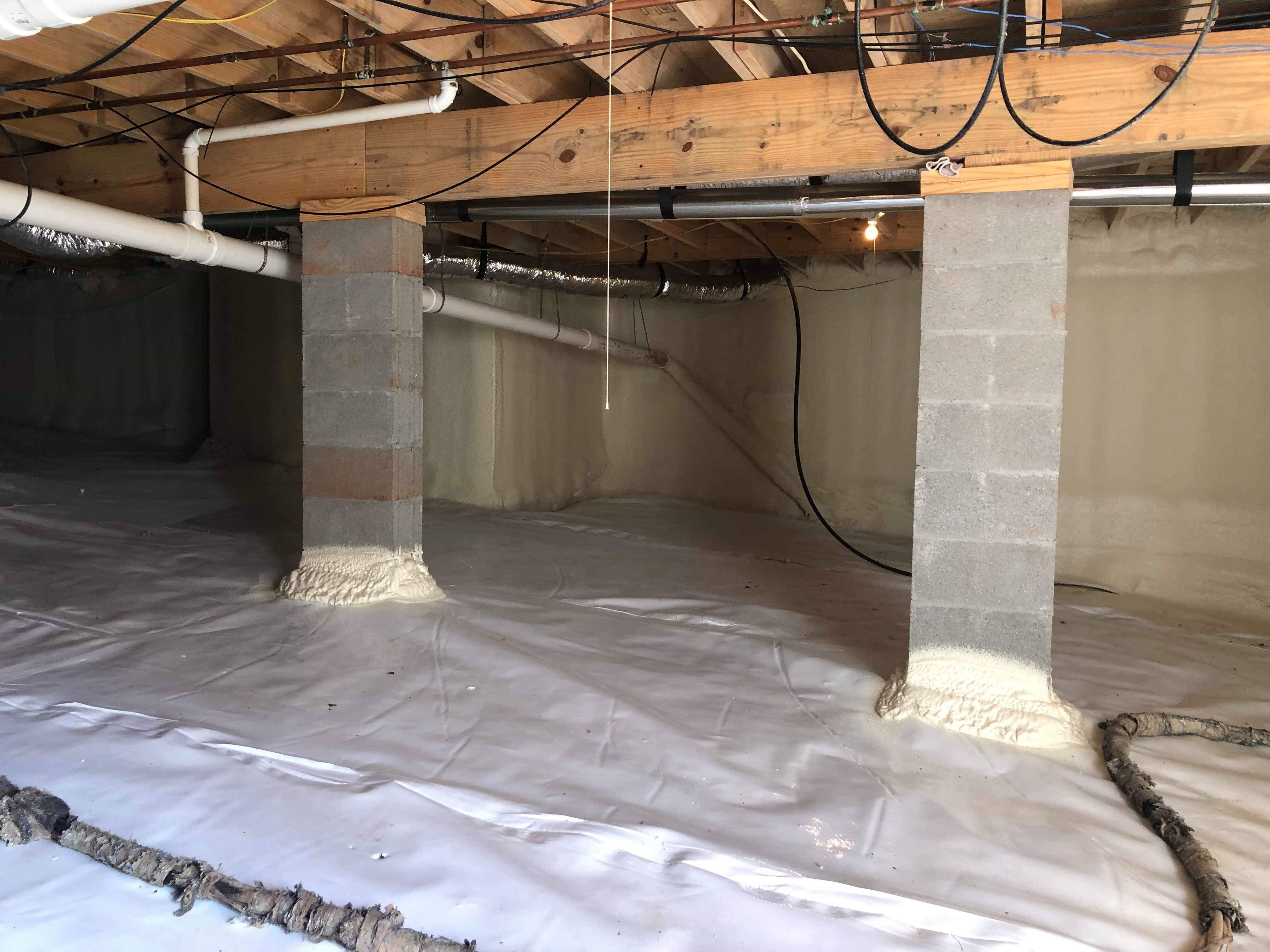 Damp and Moldy Crawlspace Renovation in Ripley, WV