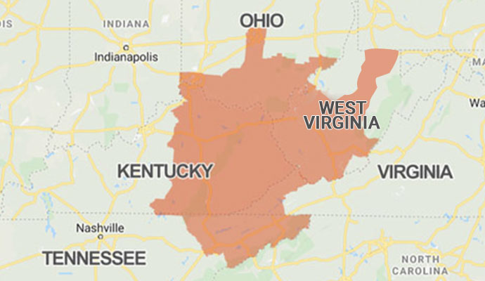 Reeds Spray Foam Service Area Map