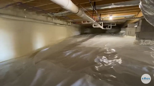 Customer Filmed Video of Crawlspace After Encapsulation from Ashland, KY